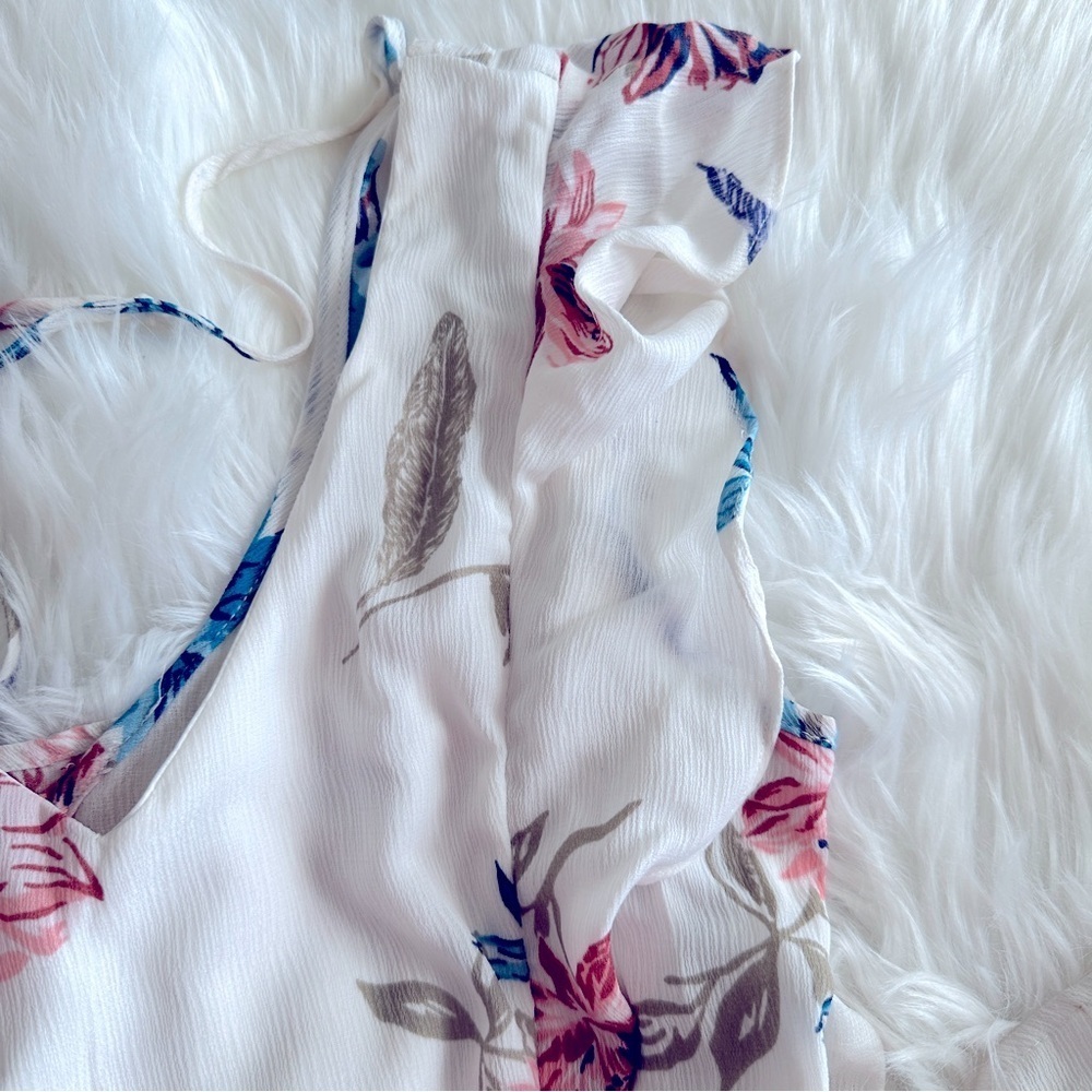 Women’s Floral Romper Maxi Dress - Picture 6 of 8